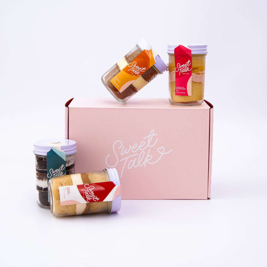 Cake Jars Variety Pack 4 – S’mores & Strawberry White Chocolate – Sweet Talk Auckland