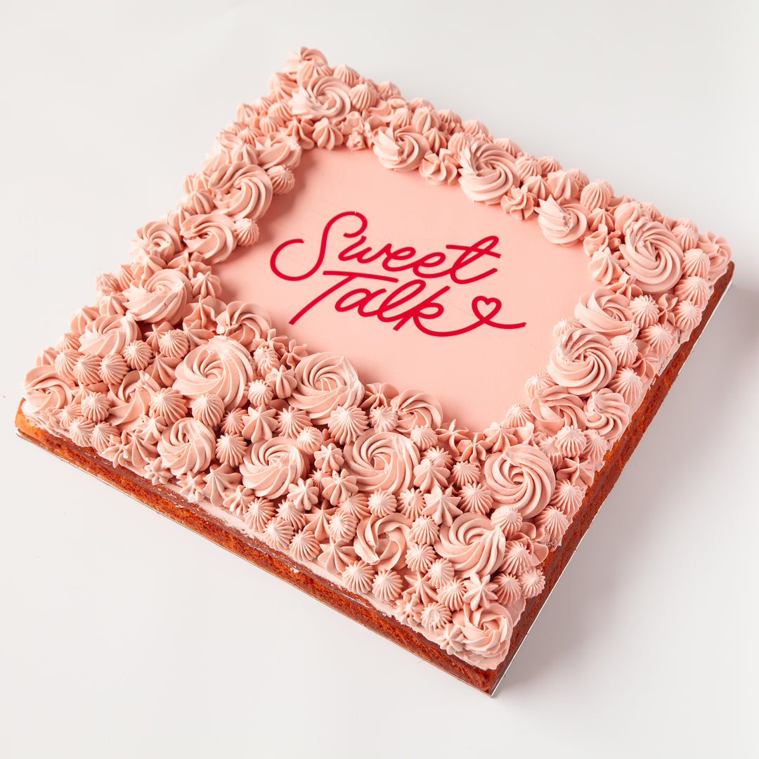 Custom big slab cake with edible image – Sweet Talk Auckland