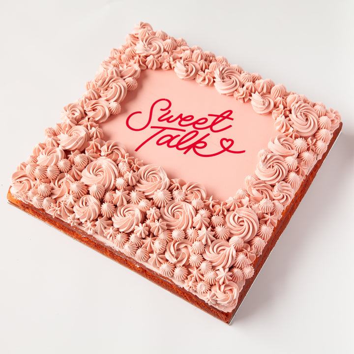 Custom big slab cake with edible image – Sweet Talk Auckland