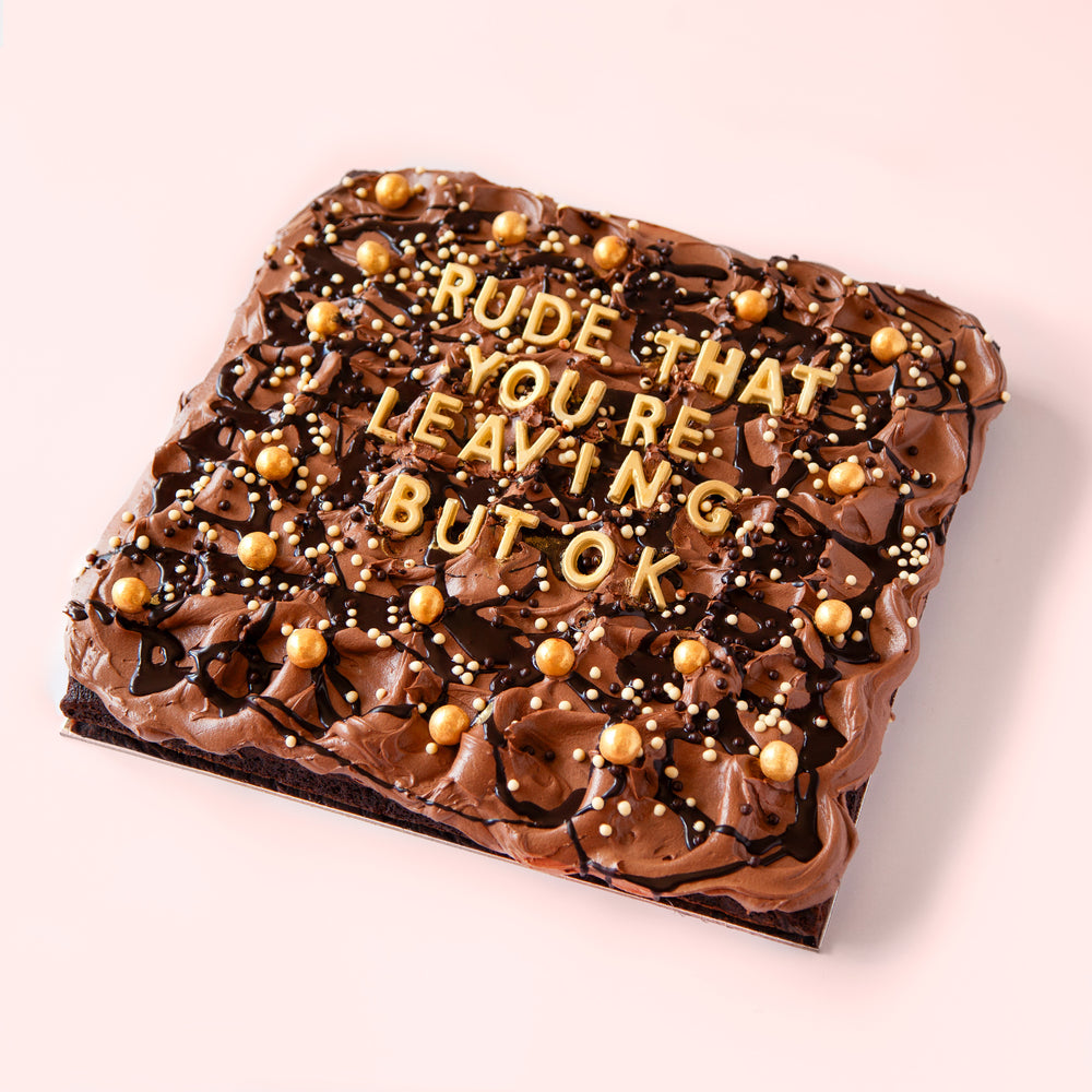 Large triple chocolate slab cake – gluten free option – Sweet Talk Auckland