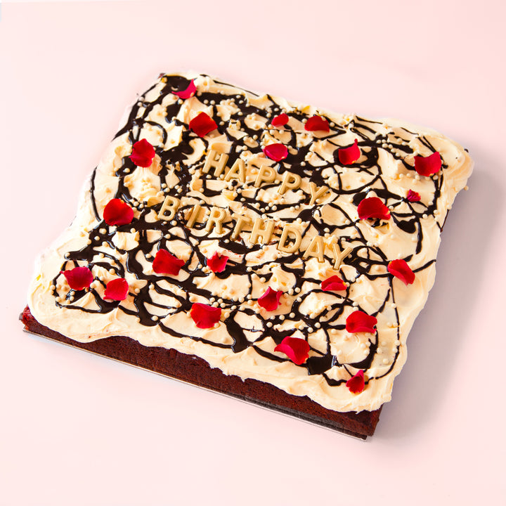 Large triple chocolate slab cake – gluten free option – Sweet Talk Auckland