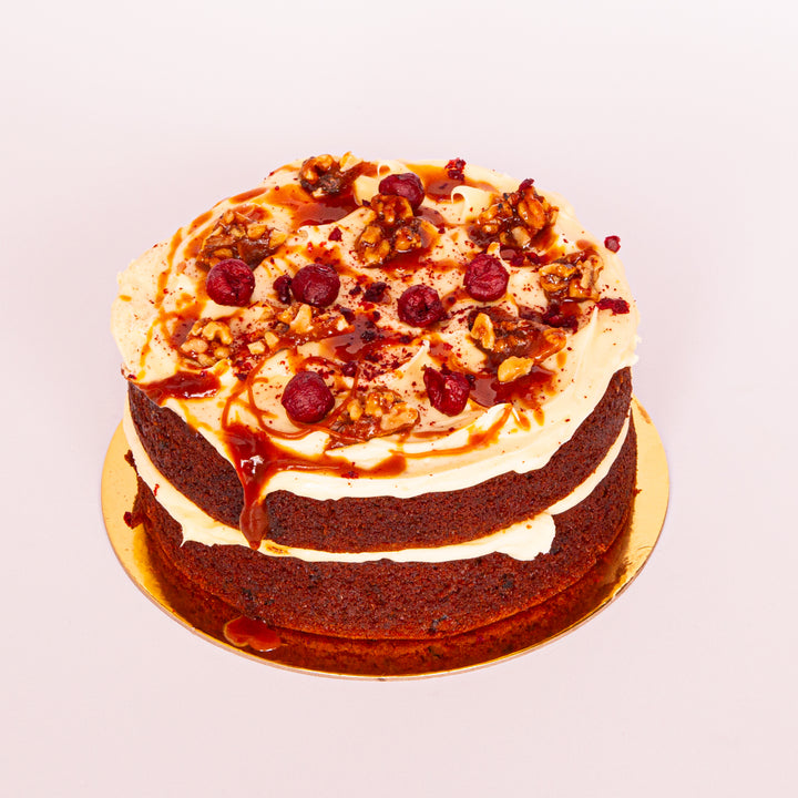 Classic carrot cake with spiced caramel sauce – Sweet Talk Auckland (gluten free available)