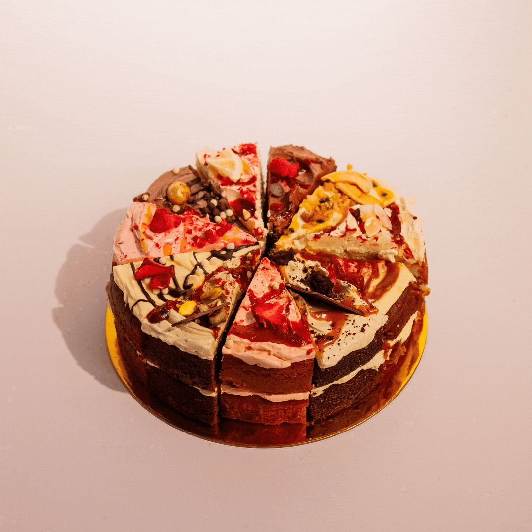 Flavour carousel cake with assorted flavours – Sweet Talk Auckland