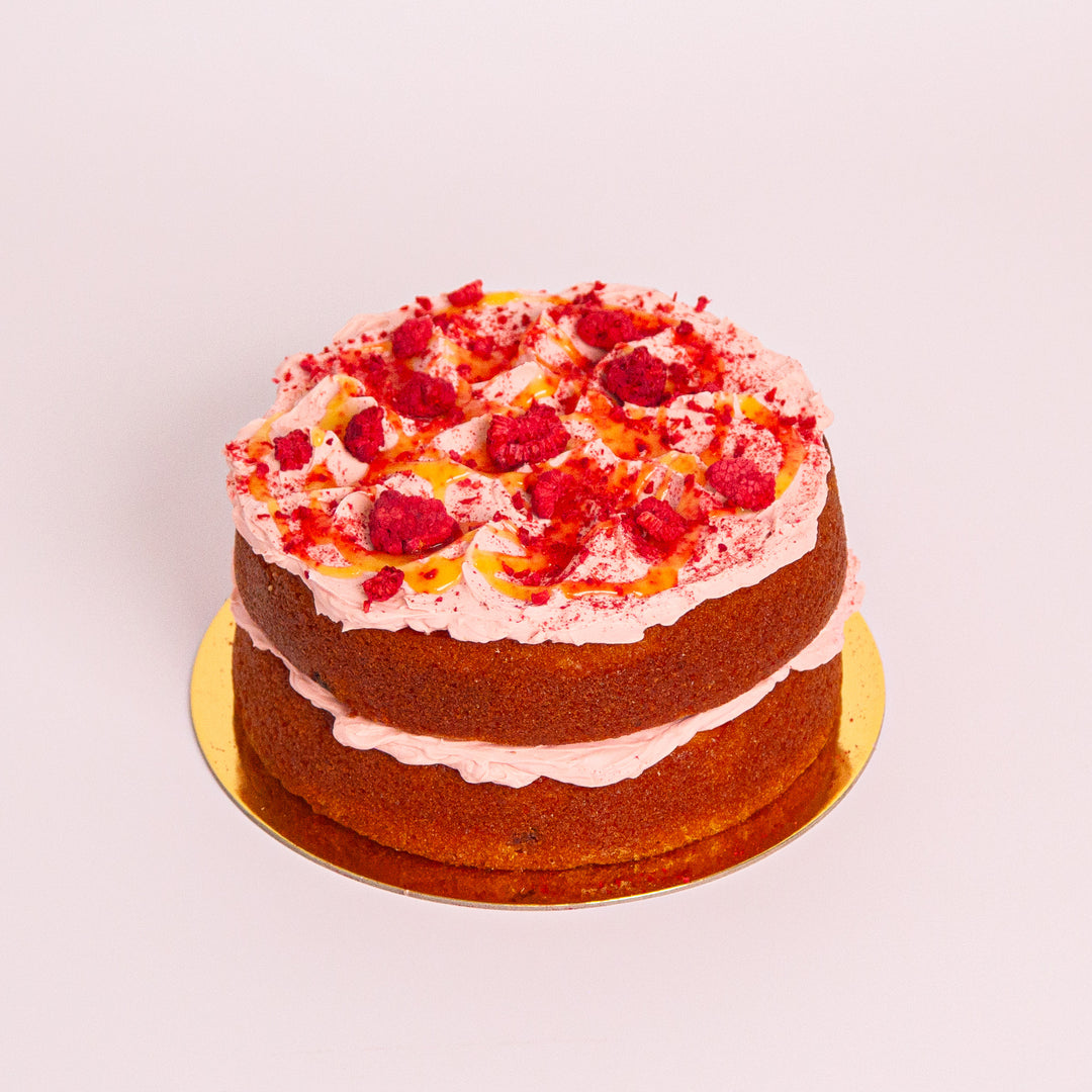 Lemon and raspberry cake – Sweet Talk Auckland (vegan and gluten free option available)
