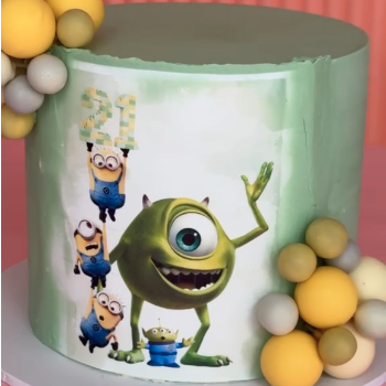 Themed Edible Image Bubble Cake