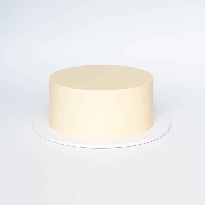 Blank Canvas Cake finished in smooth buttercream, ready for custom decoration.