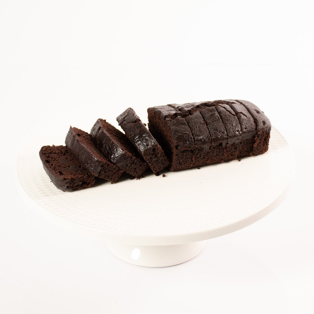 Gluten-Free and Vegan Chocolate Loaf with rich fudgy texture.