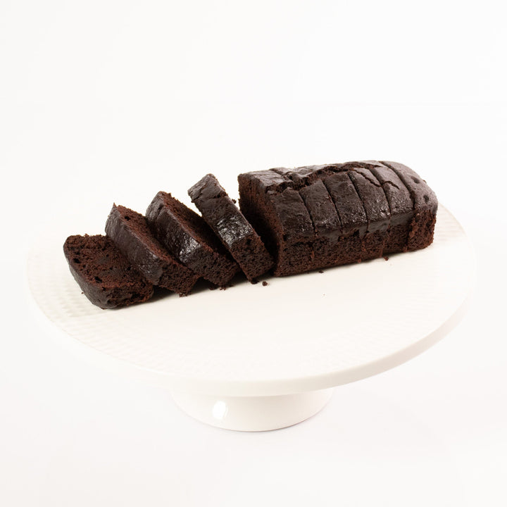 Gluten-Free and Vegan Chocolate Loaf with rich fudgy texture.