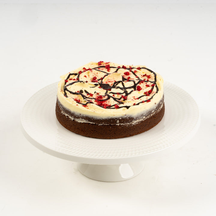 Whole red velvet cake ready for same day delivery or pickup in Auckland.
